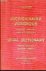 Dictionnaire Juridique - Legal dictionary - Click to enlarge picture.