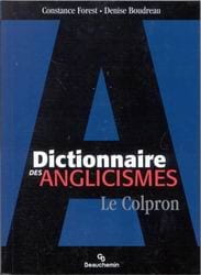 Dictionnaire des anglicismes - Click to enlarge picture.